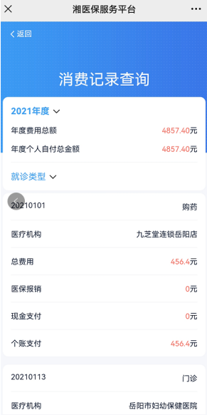 医保缴费记录查询图片