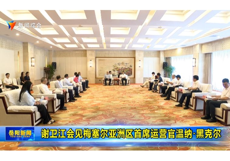 谢卫江会见梅塞尔亚洲区首席运营官温纳•黑克尔