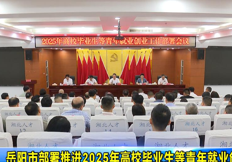 岳阳市部署推进2025年高校毕业生等青年就业创业工作 