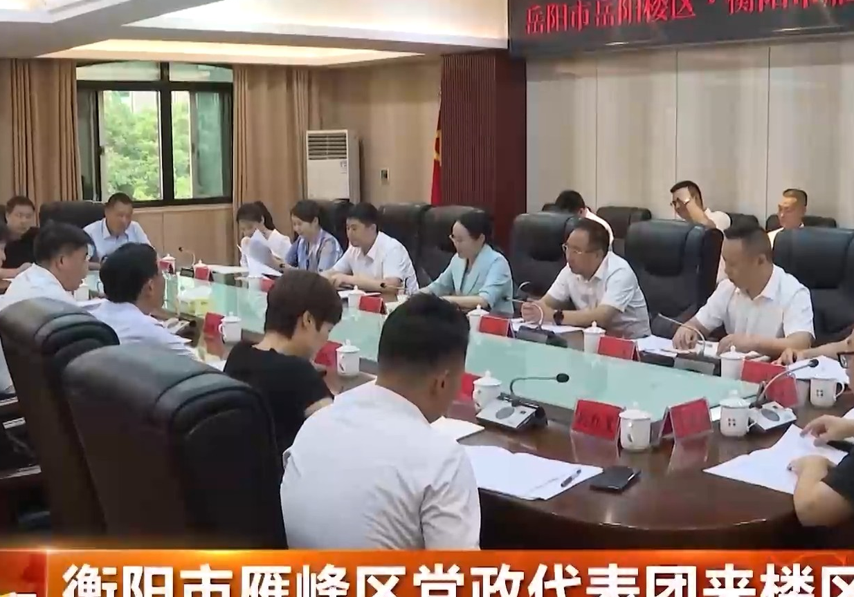 衡阳市雁峰区党政代表团来楼区调研