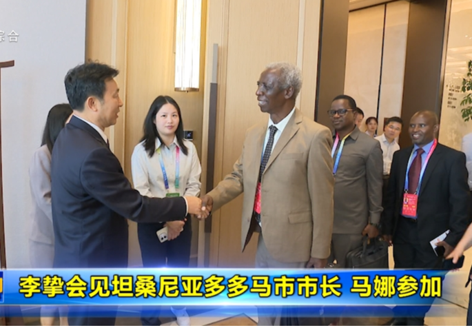 李挚会见坦桑尼亚多多马市市长 马娜参加