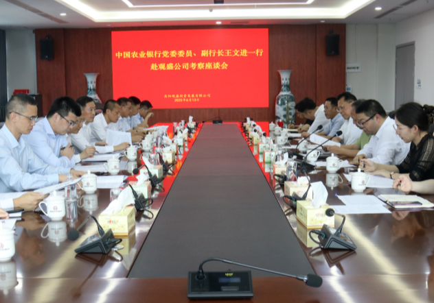 中国农业银行党委委员、副行长王文进一行来城陵矶新港区调研
