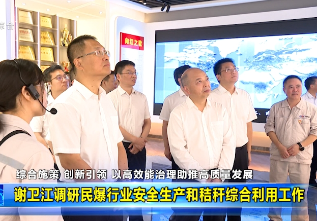 谢卫江调研民爆行业安全生产和秸秆综合利用工作