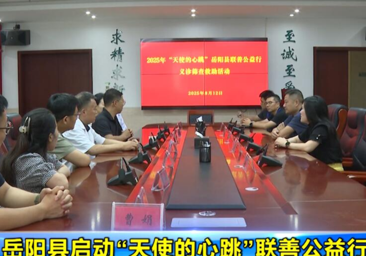 岳阳县启动“天使的心跳”联善公益行活动