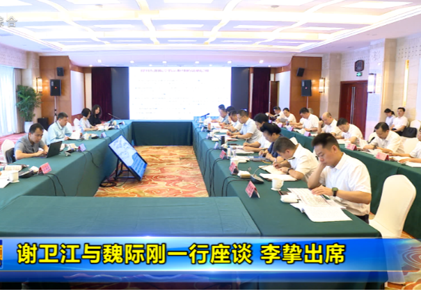 谢卫江与魏际刚一行座谈 李挚出席