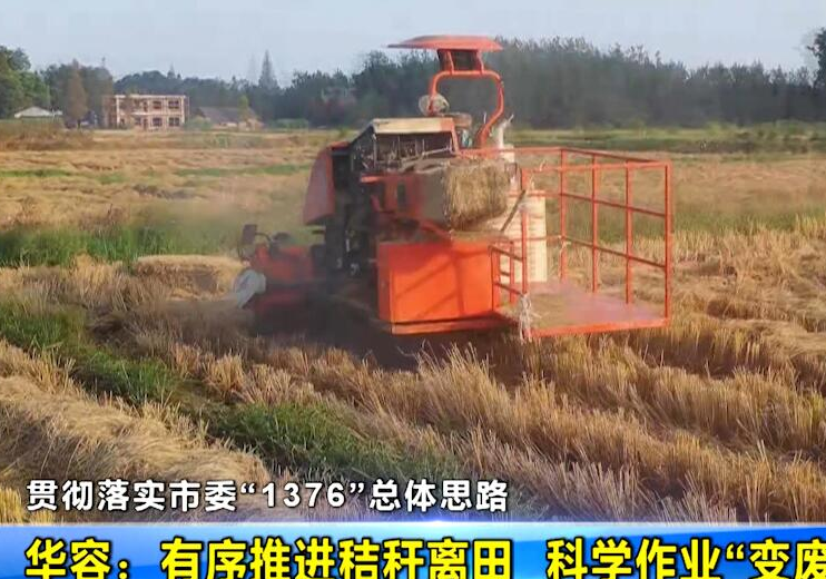【贯彻落实市委“1376”总体思路】华容：有序推进秸秆离田  科学作业“变废为宝”