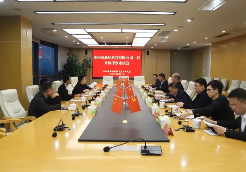 湖南复新纪科技有限公司来临港高新区考察