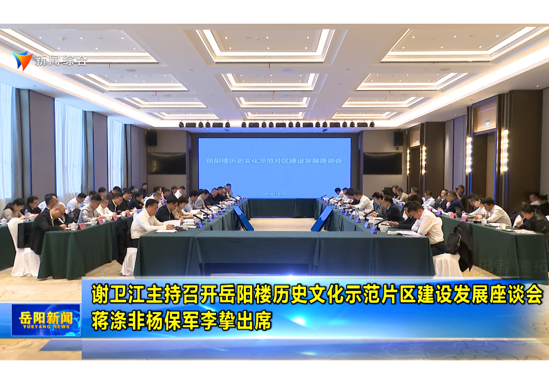 谢卫江主持召开岳阳楼历史文化示范片区建设发展座谈会  蒋涤非杨保军李挚出席