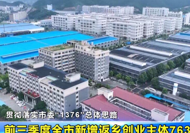 【贯彻落实市委“1376”总体思路】 前三季度全市新增返乡创业主体7631 个 