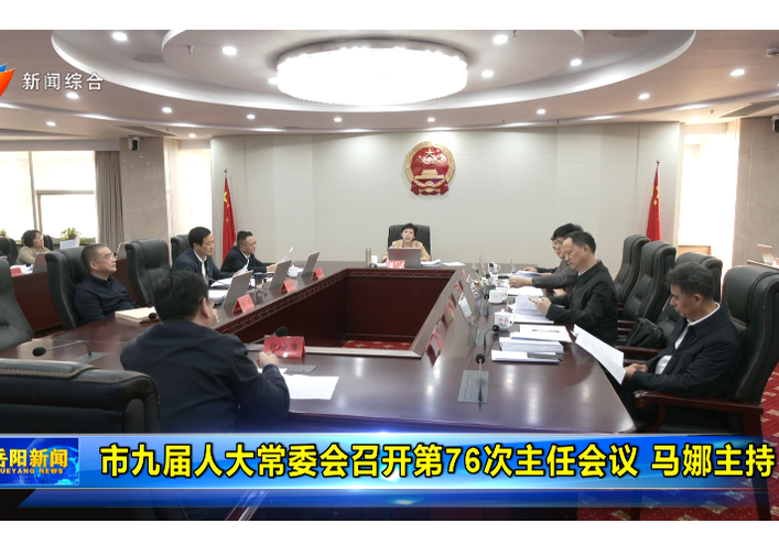 市九届人大常委会召开第76次主任会议 马娜主持 