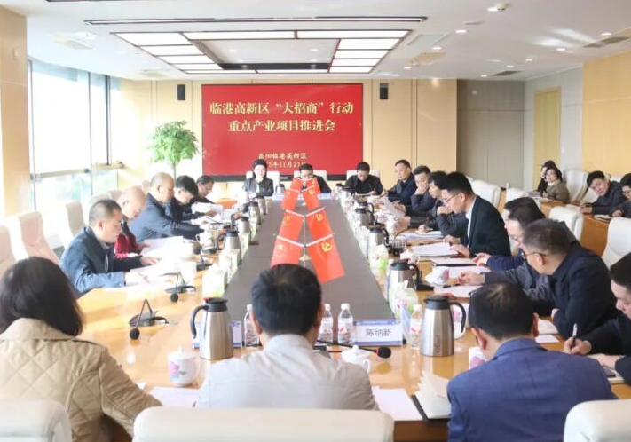临港高新区召开“大招商”行动重点产业项目推进会