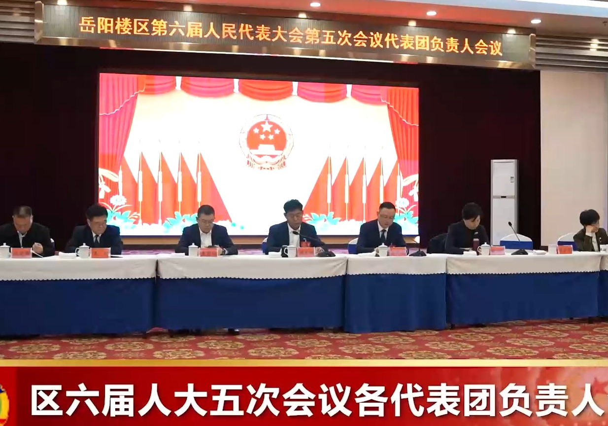 区六届人大五次会议各代表团负责人会议召开