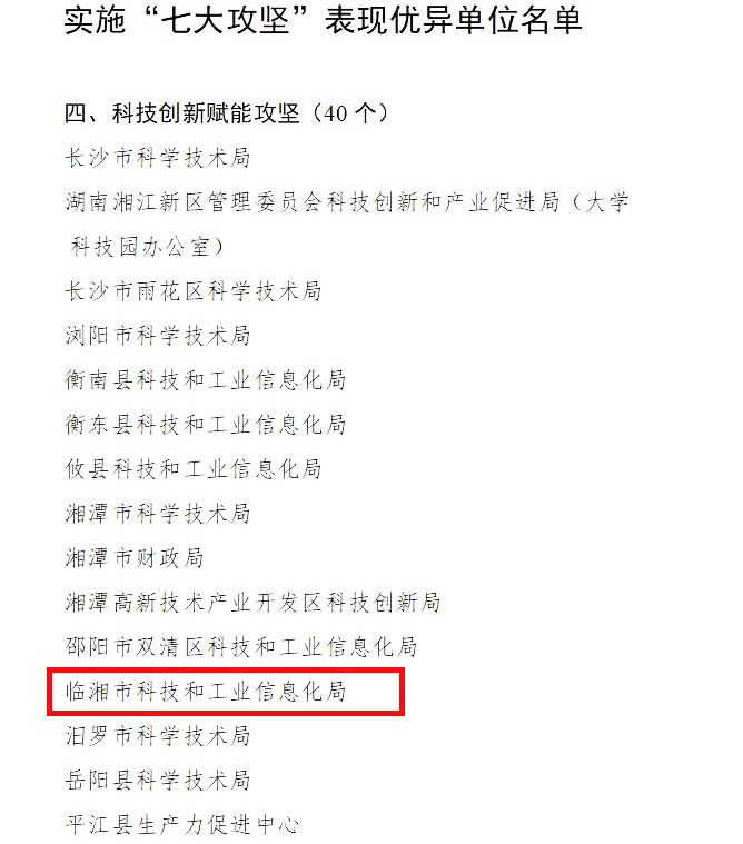 湖南省人民政府关于对实施“七大攻坚”表现优异单位予以表扬的通报1.jpg