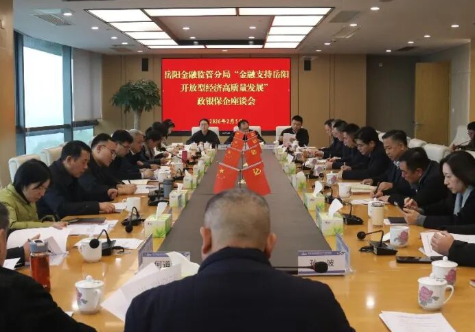 岳阳金融监管分局政银保企座谈会在临港高新区召开