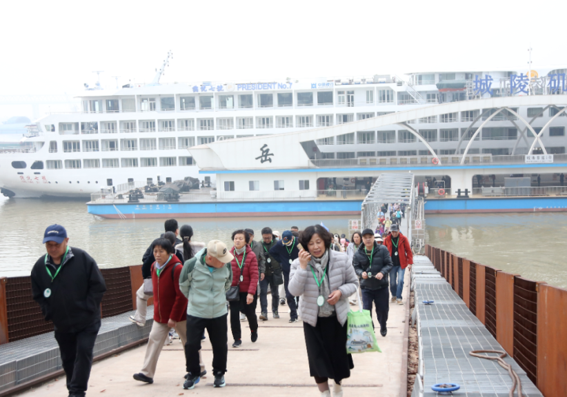 今年首艘五星级邮轮   抵达岳阳城陵矶港