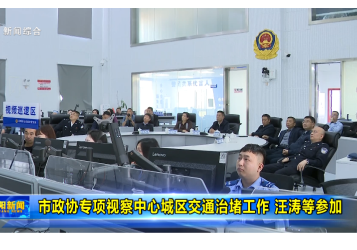 市政协专项视察中心城区交通治堵工作 汪涛等参加  