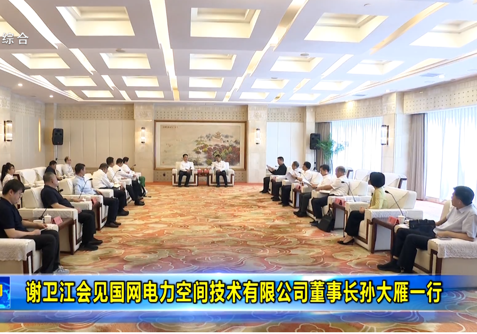 谢卫江会见国网电力空间技术有限公司董事长孙大雁一行