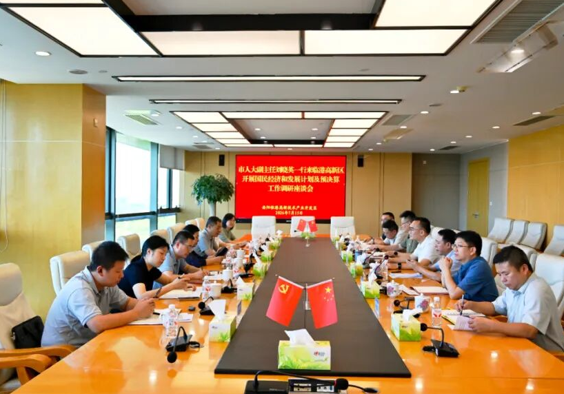 市人大常委会调研组来临港高新区专题调研