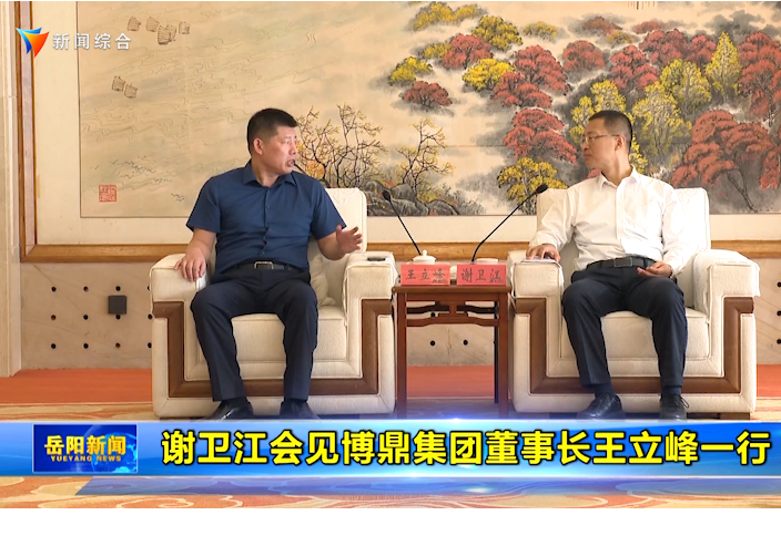 谢卫江会见博鼎集团董事长王立峰一行