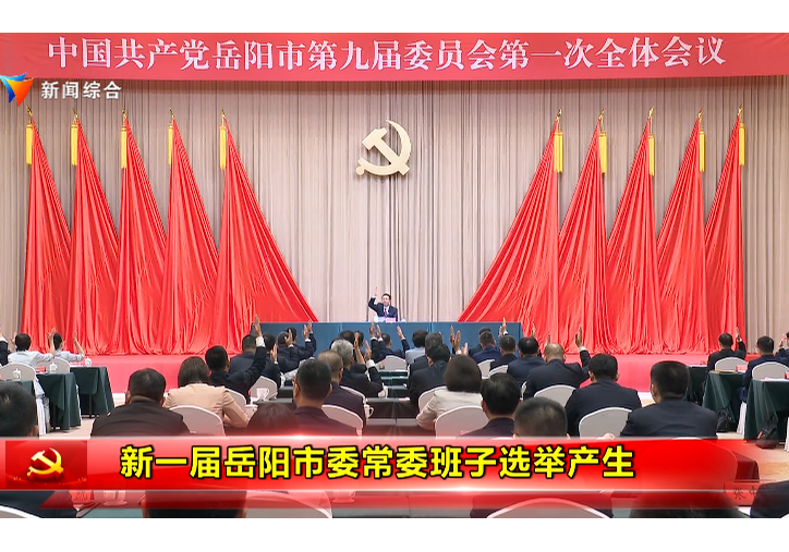 新一届岳阳市委常委班子选举产生