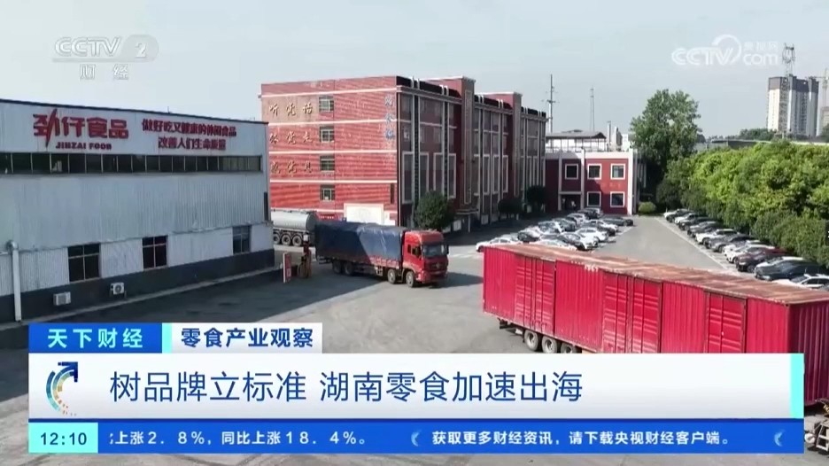 【央视·天下财经】树品牌立标准 湖南零食加速出海