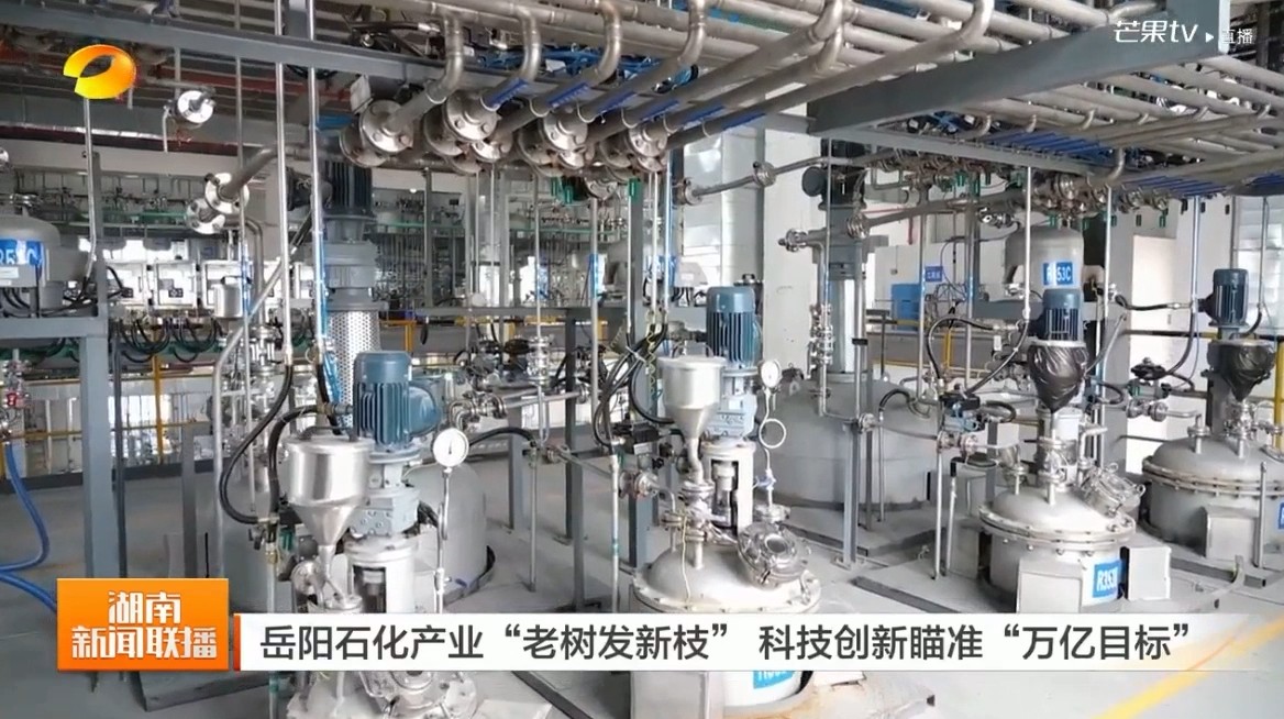 湖南卫视【湖南新闻联播】岳阳石化产业“老树发新枝” 科技创新瞄准“万亿目标”
